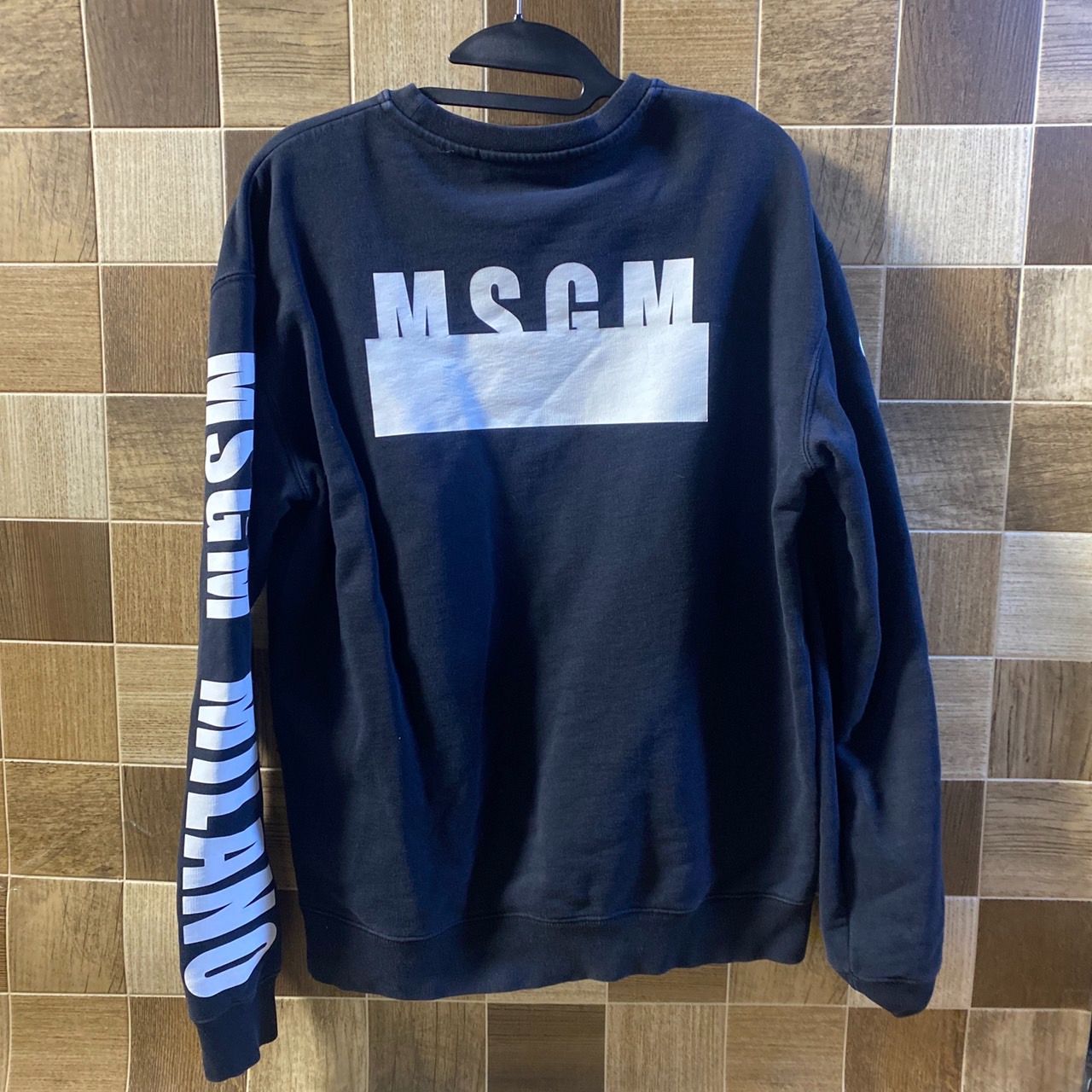 MSGM トレーナー スウェット 長袖 黒 Sサイズ 中古品 - メルカリ