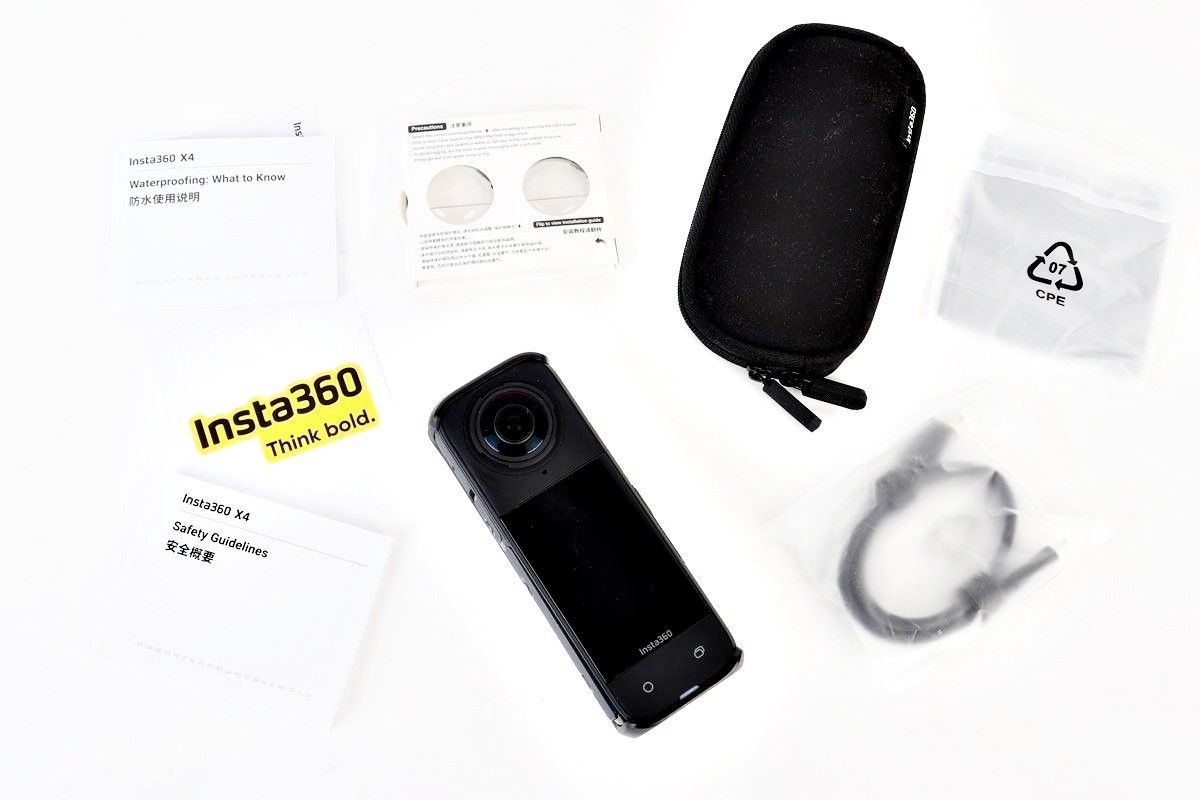 insta360 X4 360° アクション カメラ オリジナルバンドル 予備バッテリー 自撮り棒 レンズキャップ insta360 R2510-083