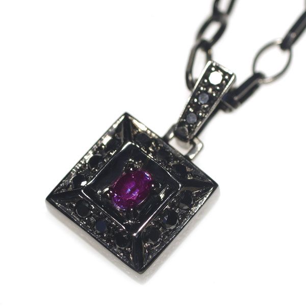 ビジュード 希少 ブラックコーティング/K10WG アレキサンドライト 