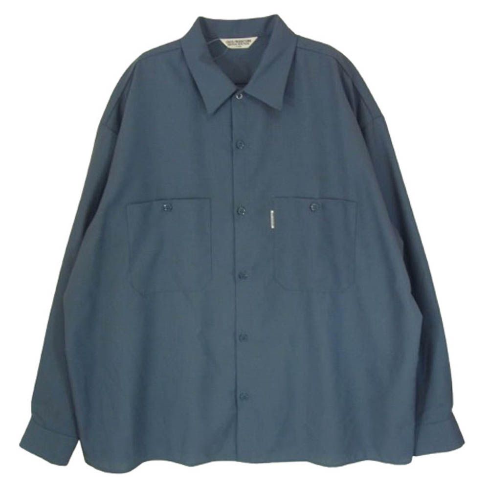 COOTIE クーティー T|W WORK L|S SHIRT ワーク シャツ グレー系 L