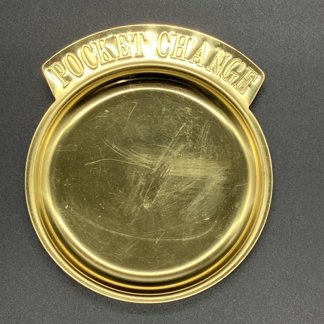 ビンテージ 真鍮製 ポケットチェンジ コイントレイ 店舗什器 アンティーク Vintage】 真鍮製 ポケットチェンジ コイントレイ 店舗什器  アンティーク（ antique ) 古道具 ヴィンテージ 古着 雑貨 ディスプレイ (