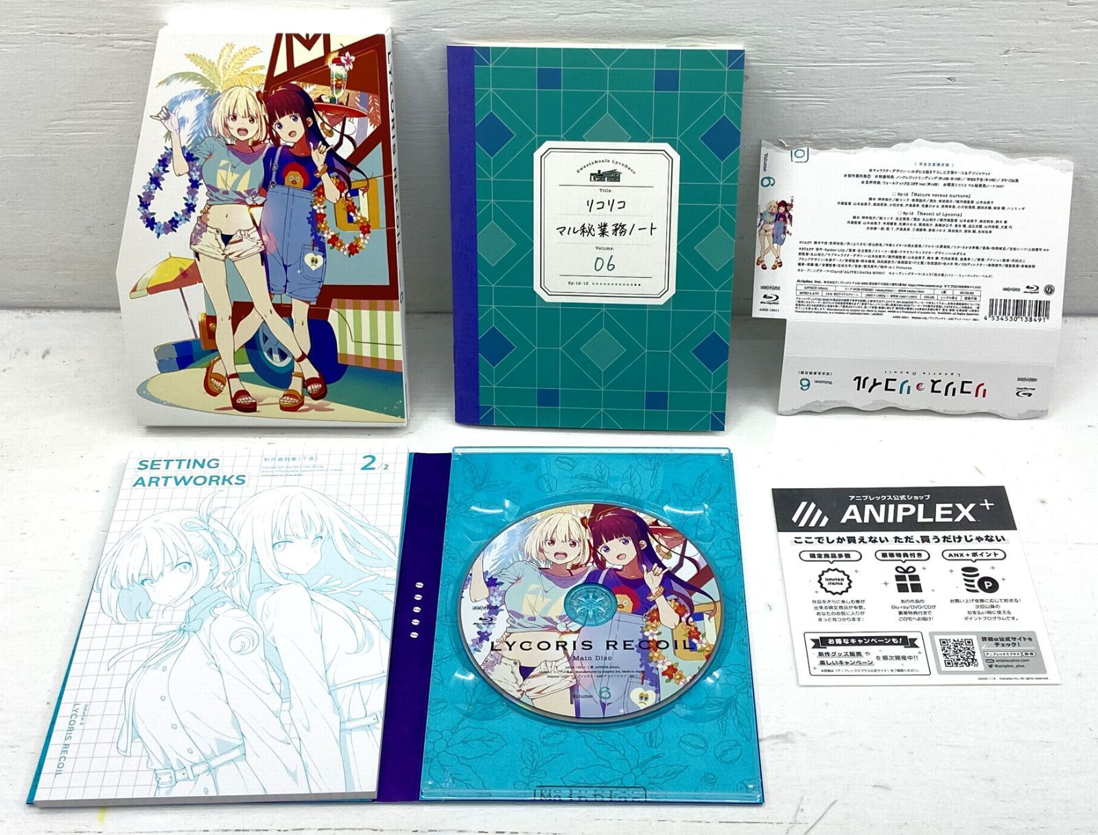 盛岡17-0057】LYCORIS RECOIL リコリス・リコイル Blu-ray 全6巻