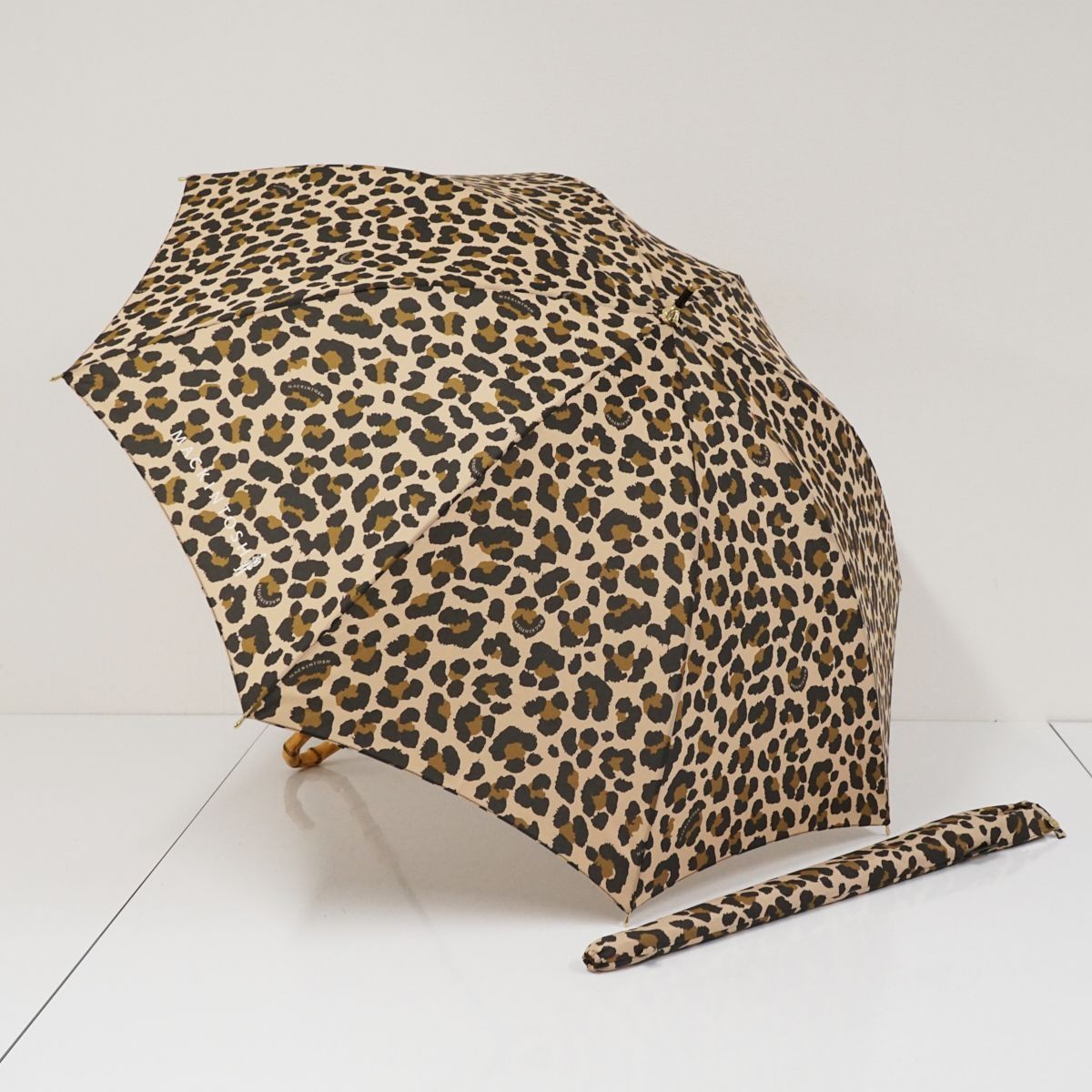 新品未使用品 MACKINTOSH マッキントッシュ 折りたたみ傘 レオパード