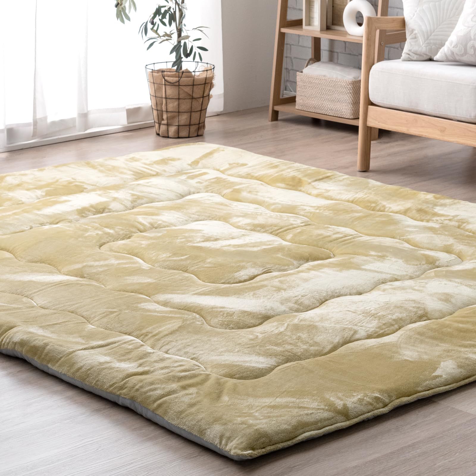タンスのゲン ラグ 3畳 200×250cm 厚60mm|とろける肌触り 細マイクロファイバー 高反発ラグ 厚手 抗菌 防臭 防ダニ ラグマット 滑り止め カーペット 北欧 おしゃれ 65010010 86762