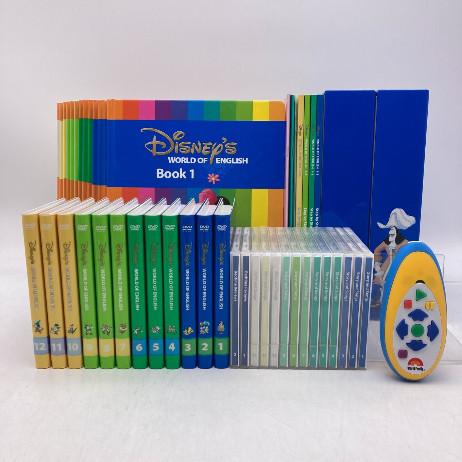 2018年 メインプログラムセット 絵本 CD DVD24枚 新子役 字幕あり ディズニー英語システム DWE Disney ワールドファミリー 500721
