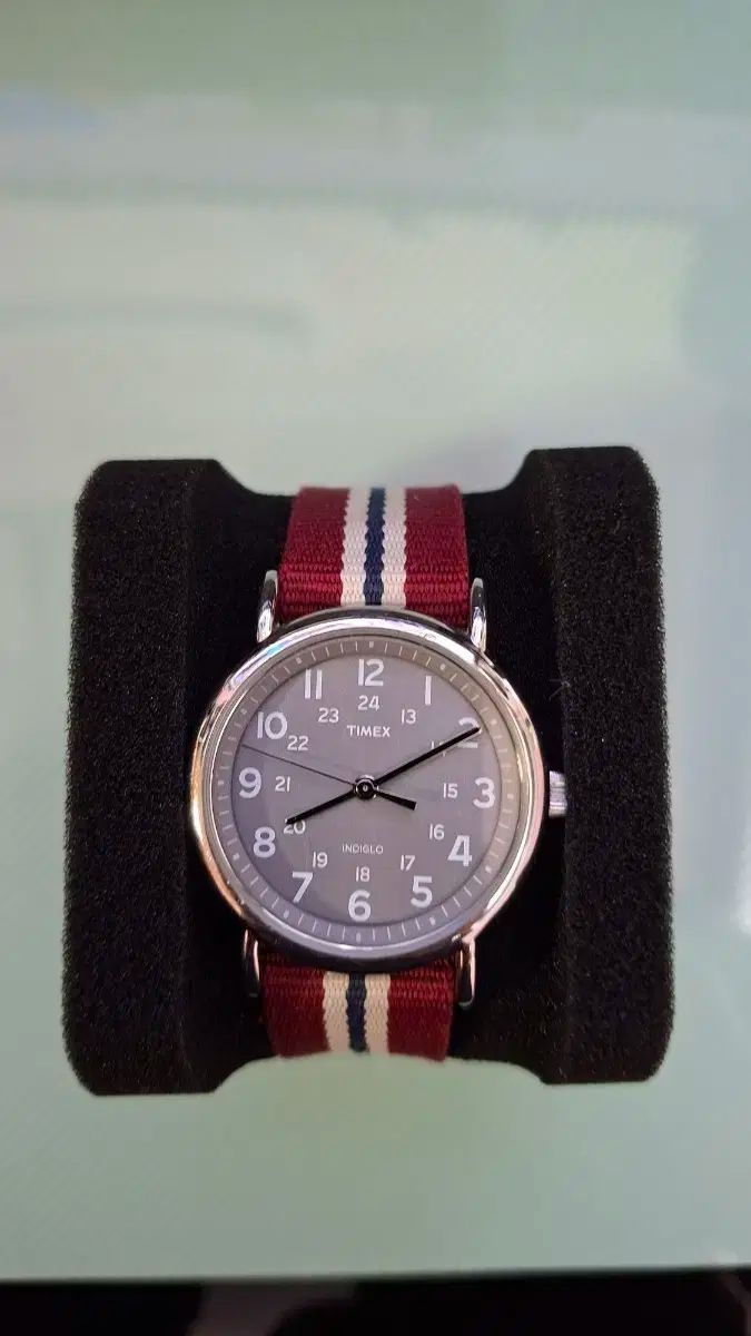 TIMEX タイメックス INDIGLO 時計 ストライプ バンド