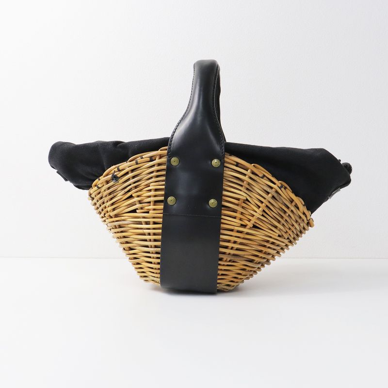 エバゴス EBAGOS ファスナー付きバスケット 一本手 ブラック 【公式通販】