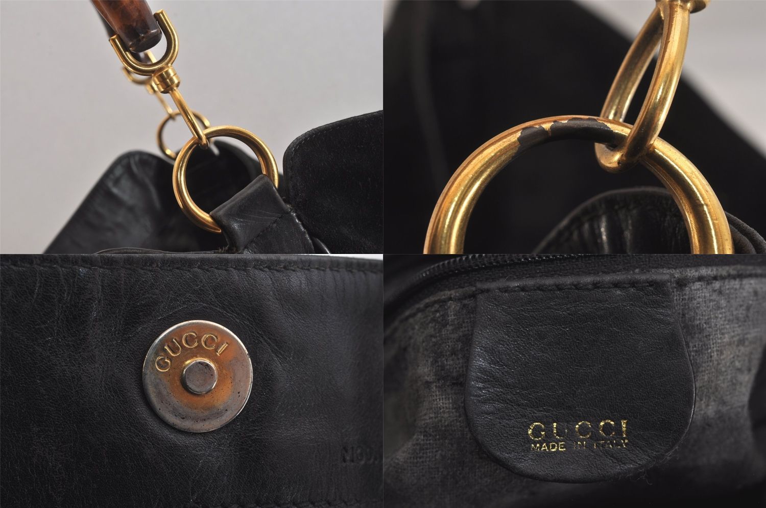 GUCCI グッチ バンブー ヴィンテージ ショルダーハンドバッグ