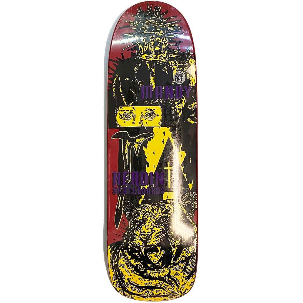 9.4インチ HEROIN ヘロイン MANDY X HIROTTON DECK Razor Edge Construction デッキ 板 クルーザーにも最適です【スケートボード/スケボー/SKATEBOARD】