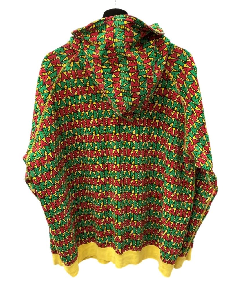 アベイシングエイプ A BATHING APE Rasta Full Zip Hoodie ラスタ