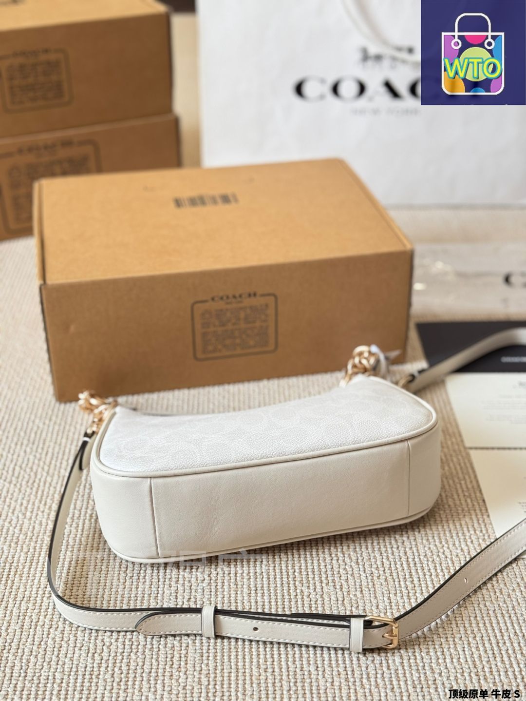 COACH TERI アンダーアーム ショルダーバッグ ホワイト 今日特価】COACH Teri ショルダーバッグ（アンダーアーム