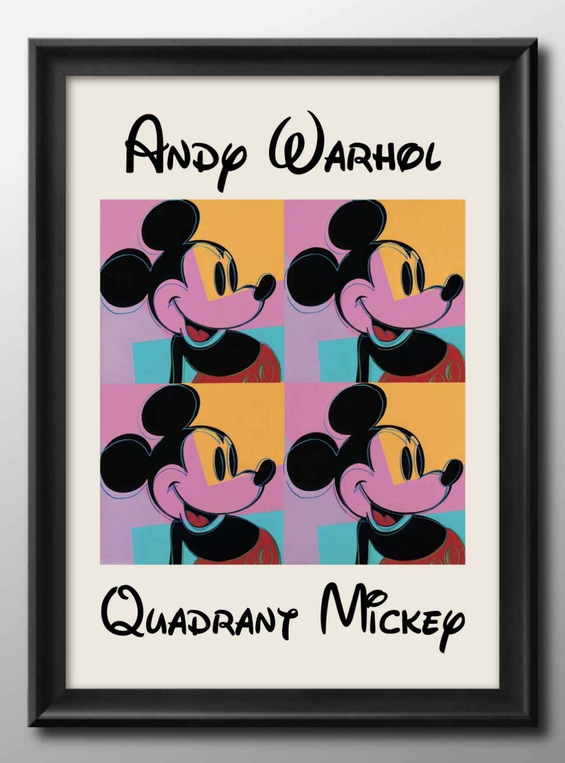 15393アンディ ウォーホル クラシックミッキー アート A3 サイズ
