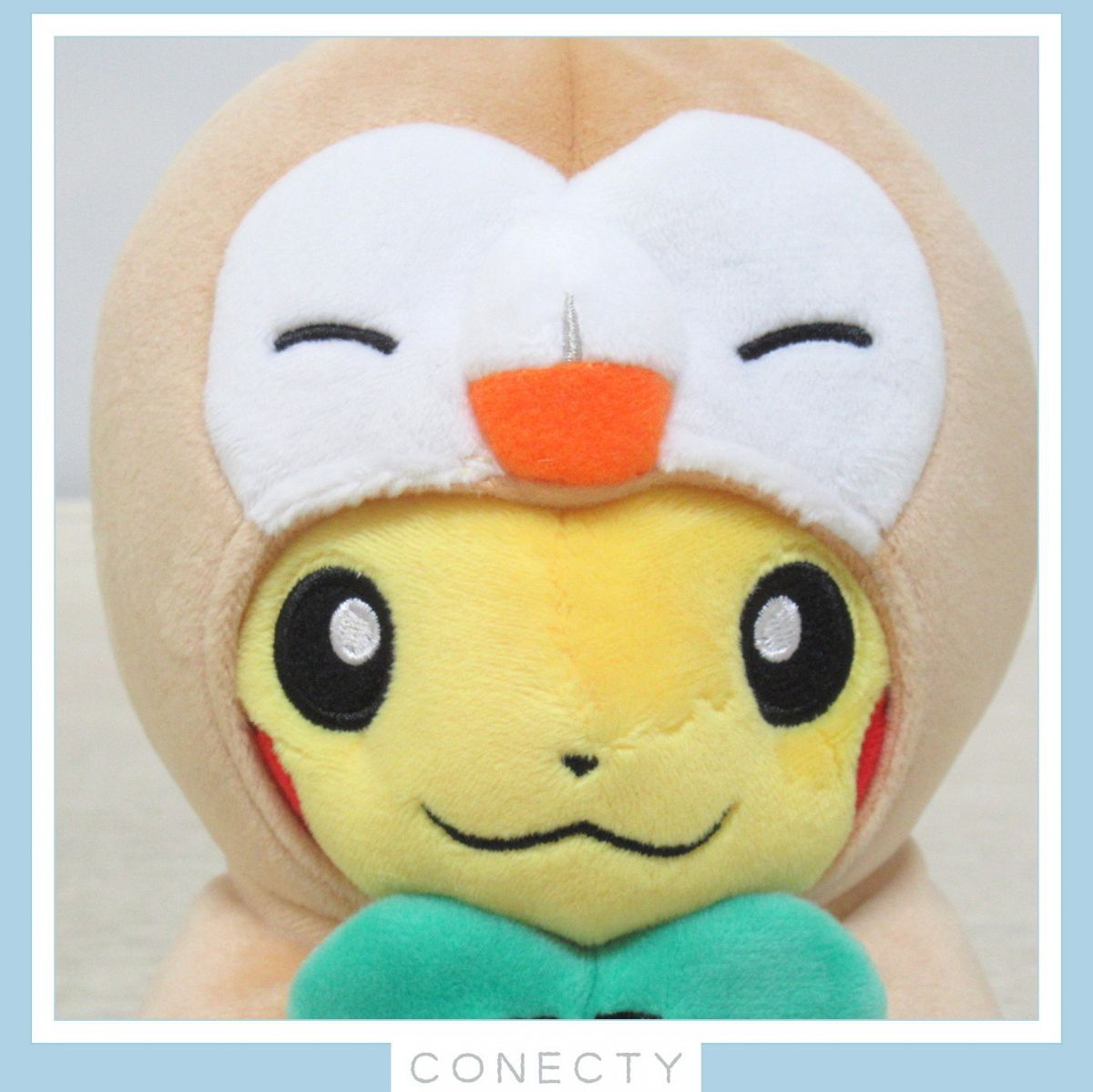 【超安い】 ポケモンセンター モクローポンチョを着たピカチュウ ぬいぐるみ キーホルダー・アクリルキーホルダー
