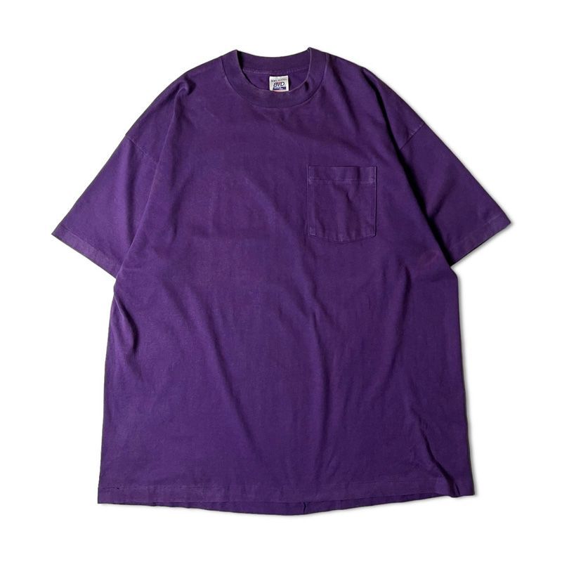 90s USA製 BVD 無地 ポケット付き 半袖 Tシャツ XXL / 90年代 ビーブイ 