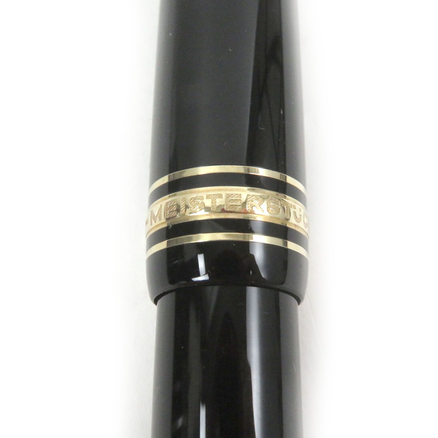 MONTBLANC - 美品□MONTBLANC モンブラン プレシャスレジン ペン先14K Mニブ マイスターシュテュック クラシック キャップ式 万年筆 ブラック ゴールド ケース付き 西ドイツ製 メンズ MONTBLANC（筆記具、時計） 美品□MONTBLANC モンブラン ペン先