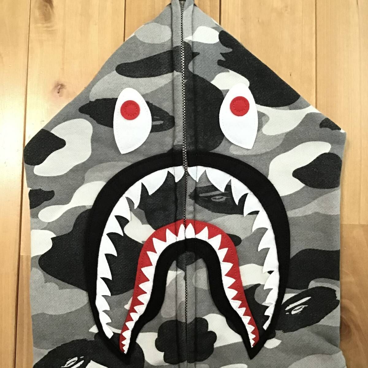 ☆NFS限定☆ BAPE camo シャーク パーカー Lサイズ shark full zip