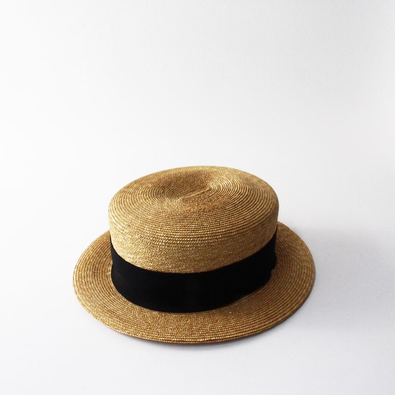 Sugri 麦わら帽子 スグリ Sugri 麦わら帽子 カンカン帽 57cm/ナチュラル ブラック ハット
