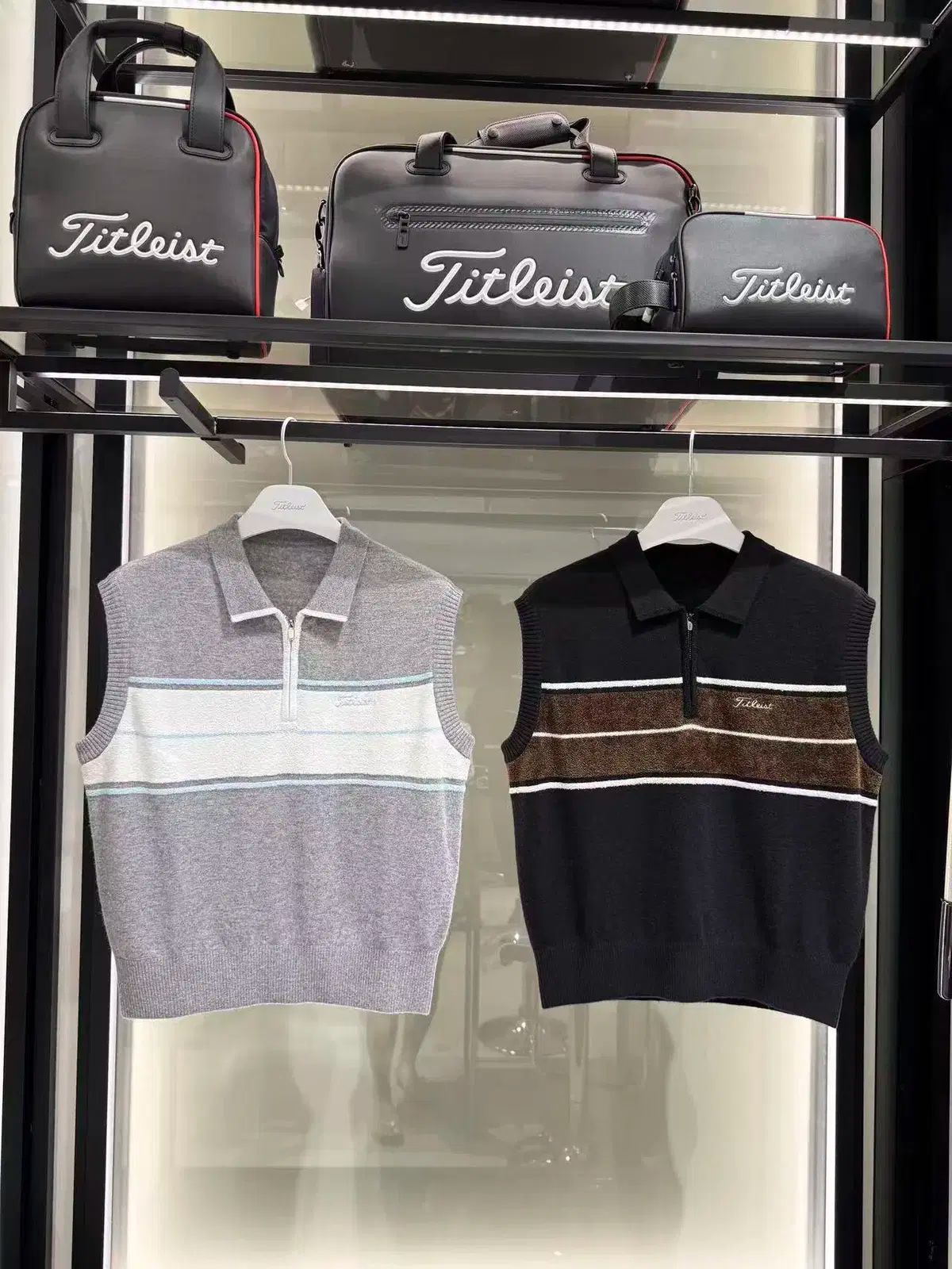 レディースゴルフウェア Titleist タイトリスト ハーフジップ ベスト 3 ヨサン014