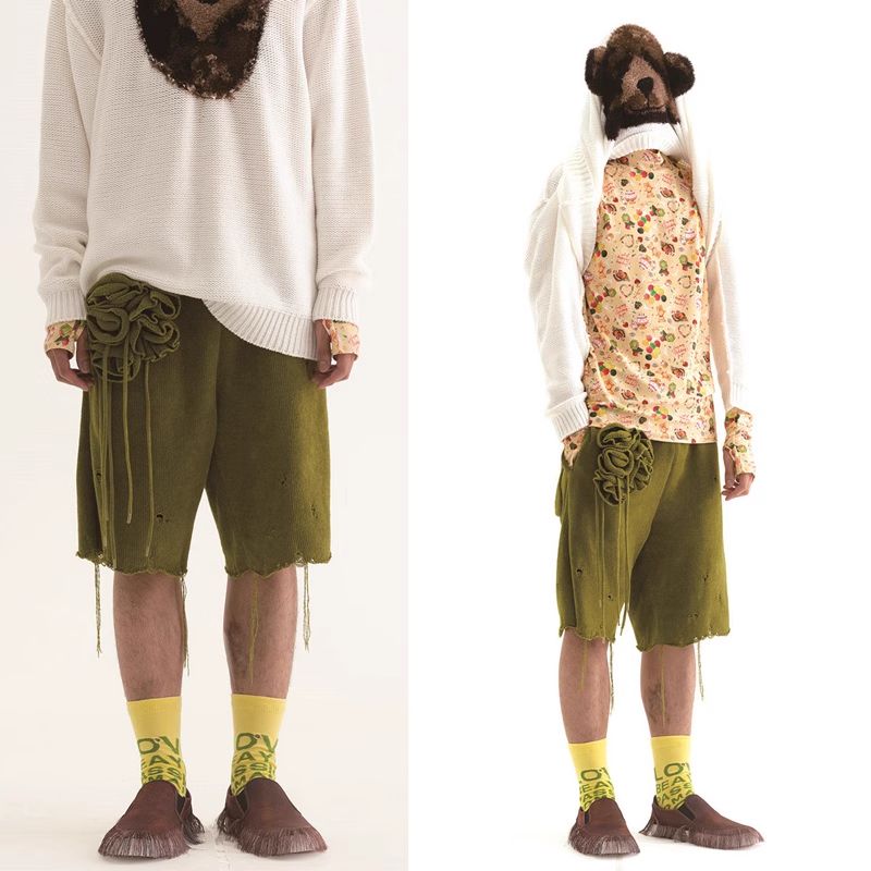  doublet FLOWER CORSAGE SHORT PANTS ショートパンツ ショートパンツ ハーフパンツ パンツ