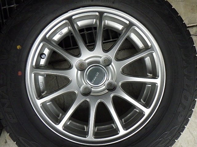 231-699 ECO FORME アルミホイール＆ラジアルタイヤ 185 70R14 2020年 ４本セット