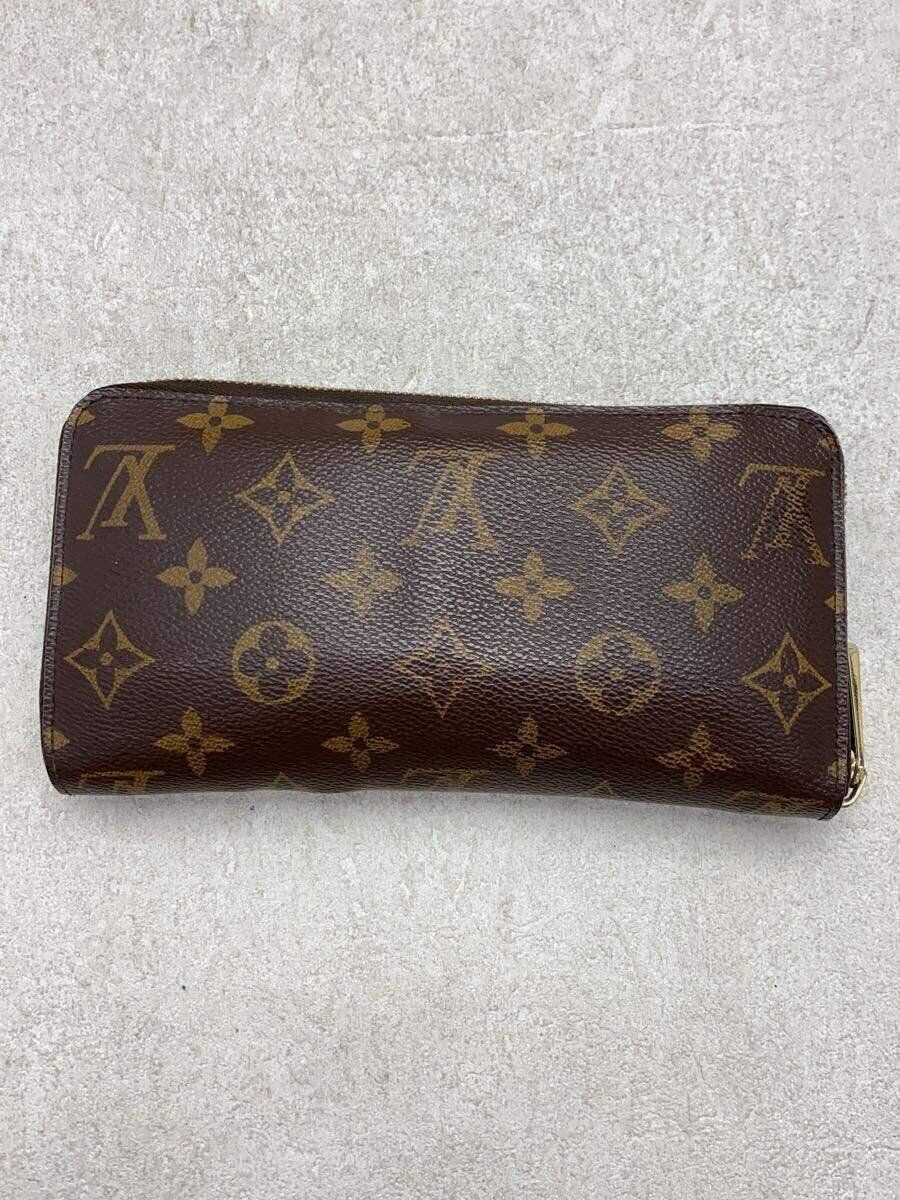 LOUIS VUITTON 2)ジッピー・ウォレット_モノグラム・キャンバス_BRW_ブラウン PVC ブラウン メンズ - メルカリ