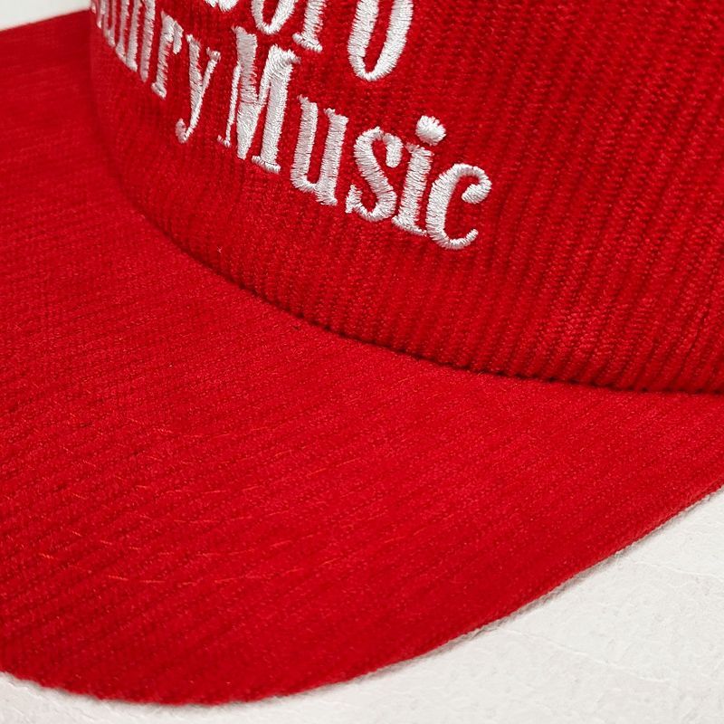 MARLBORO マルボロ コーデュロイ スナップバックキャップ 状態B マルボロ コーデュロイ キャップ スナップバック 刺繍 レッド