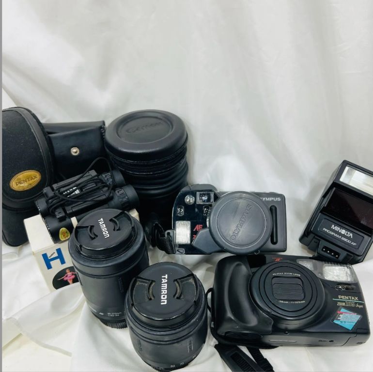 A【ジャンク】フィルムカメラ PENTAX TAMRON OLIMPUS MINOLTA