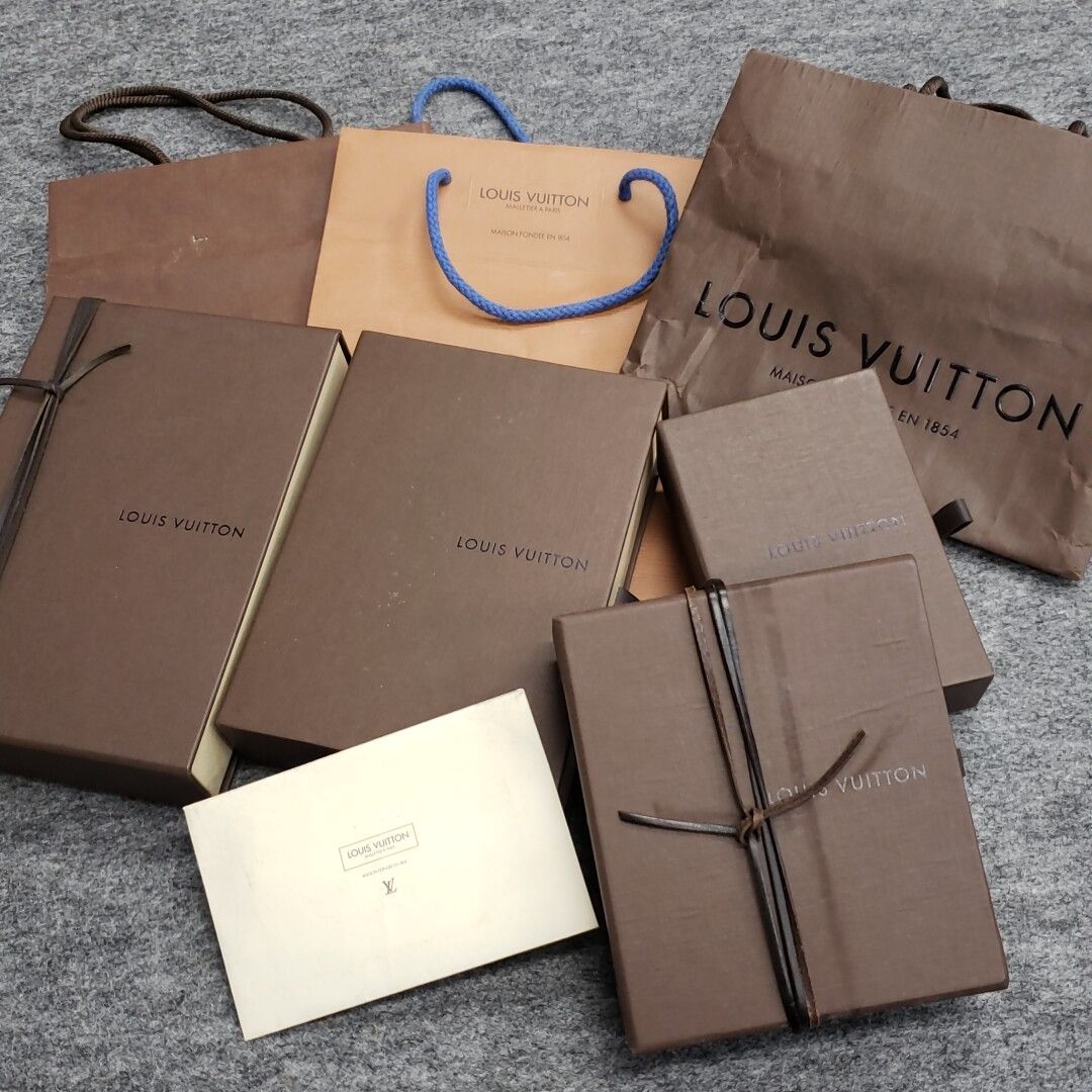 LOUIS VUITTON ルイヴィトン 空き箱 紙袋 まとめて メッセージカード 