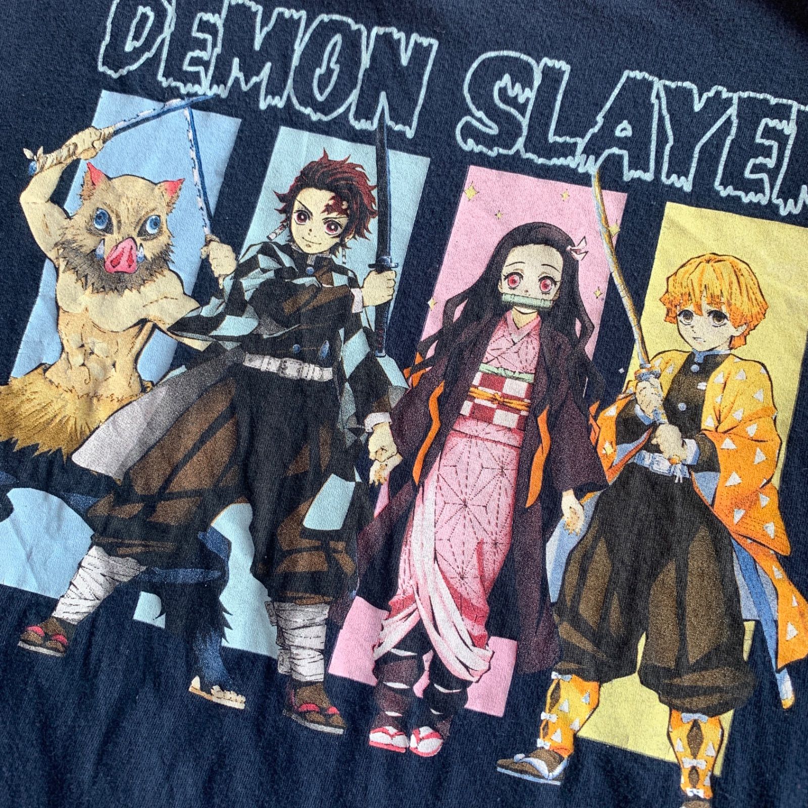 DEMON SLAYER 集英社 鬼滅の刃 Tシャツ ビッグプリント 【メンズM】