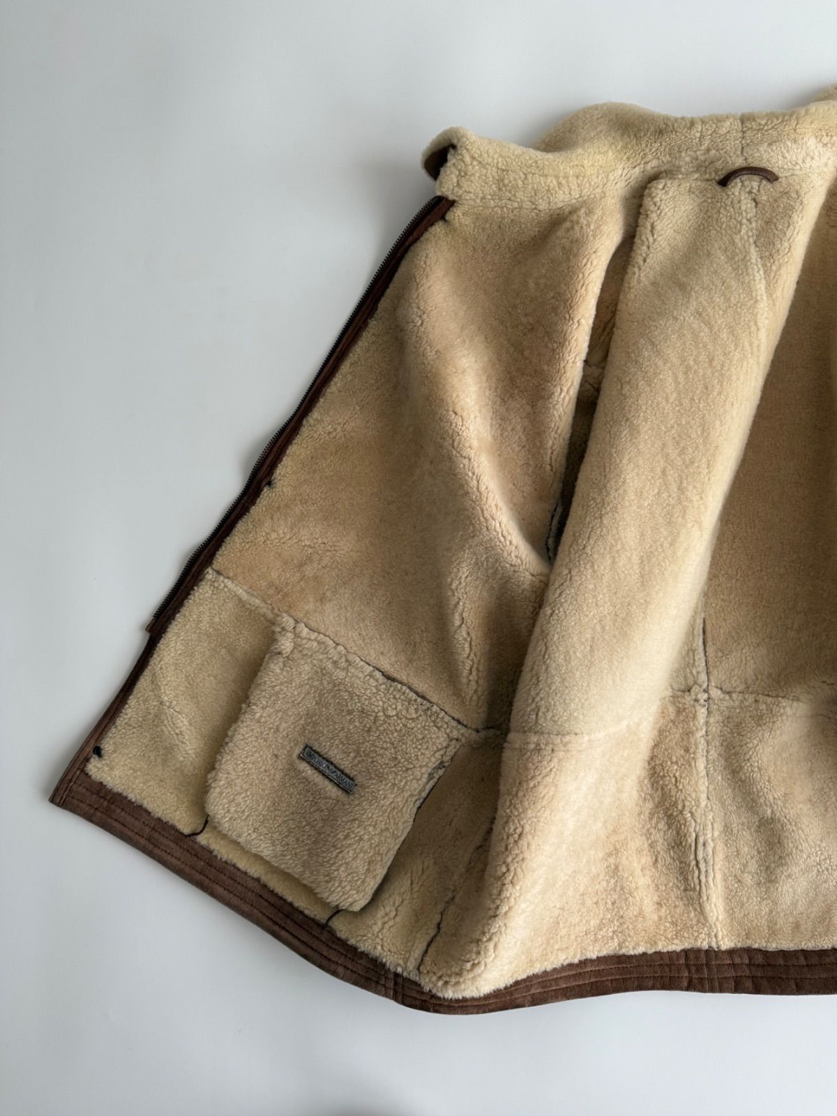 FW1995-96 Emporio Armani mouton jacket 1990年代 archive