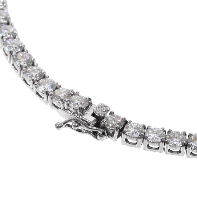モアサナイト Moissanite テニスネックレス シルバー .925Silver 4mm