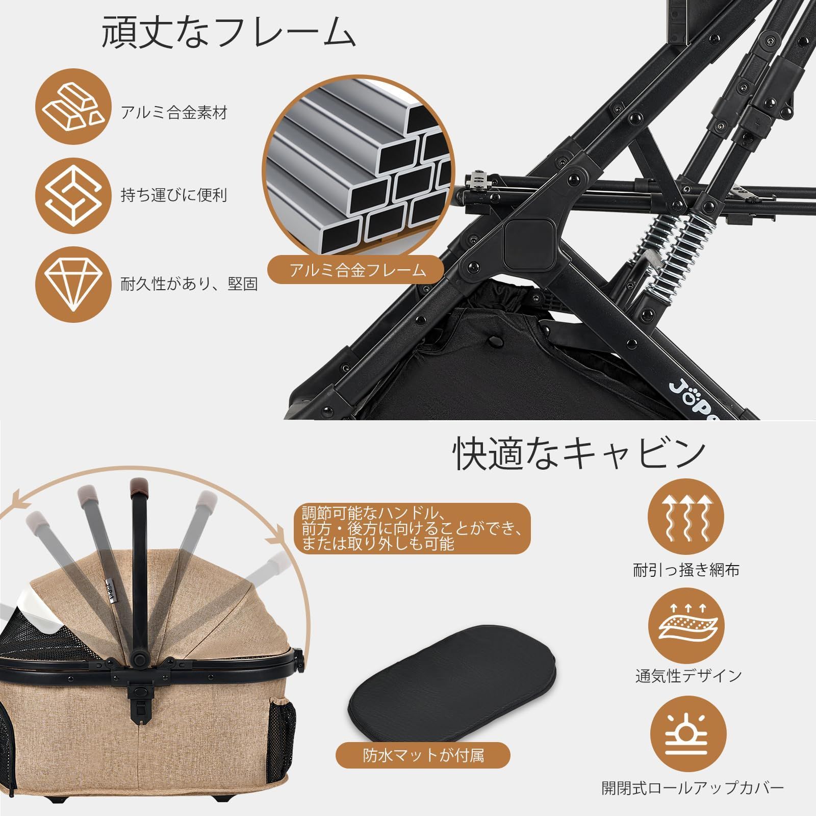 中型犬用 アルミ合金フレーム