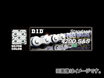 D.I.D ノンシールチェーン スタンダード ホンダ C50 スーパーカブ50 カスタム 50cc シルバー 100L 420D