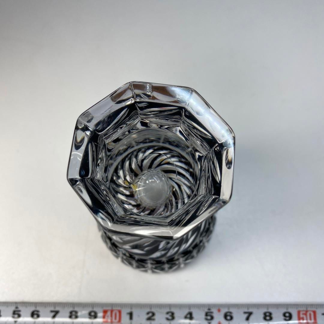 薩摩びーどろ工芸 切子 凛禅 共箱A 高さ10.5㎝ 東Y6-0603☆1F