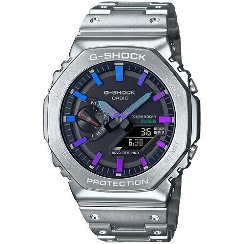 4営業日で発送 CASIO カシオ GMB2100PC1AJF Bluetooth搭載ソーラー時計 G-SHOCK Gショック フルメタルシリーズ レインボー アクセント マ