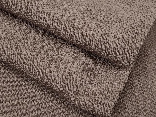 平和屋着物▽上質な色無地　単衣　鳩羽鼠色　鬼しぼ縮緬　正絹　逸品　CAAV9503ze 平和屋着物▽上質な色無地 単衣 鳩羽鼠色 鬼しぼ