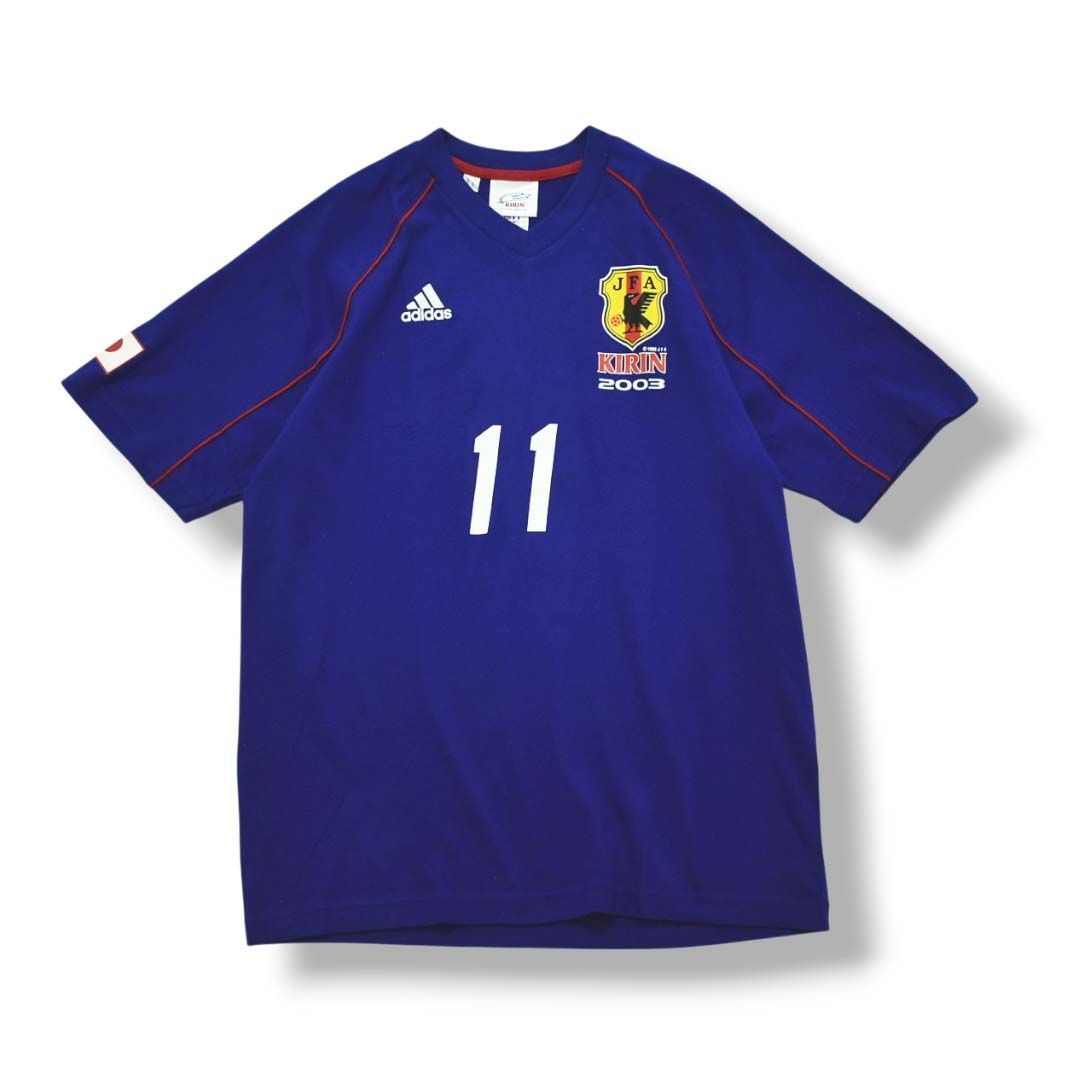 adidas サッカーシャツ ネイビー 2003年モデル 新品未使用】 アディダス adidas x キリン KIRIN 日本代表 2003 HOME