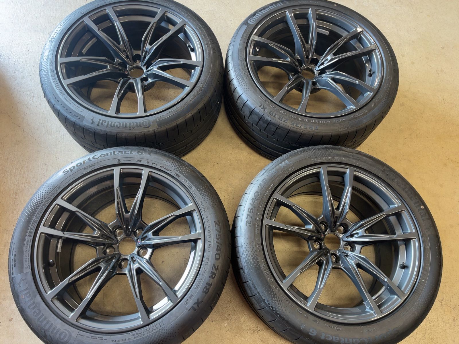 BMW G80M3 G82M4 純正品 新車外し 18インチ 2本 19インチ 2本 計 4本