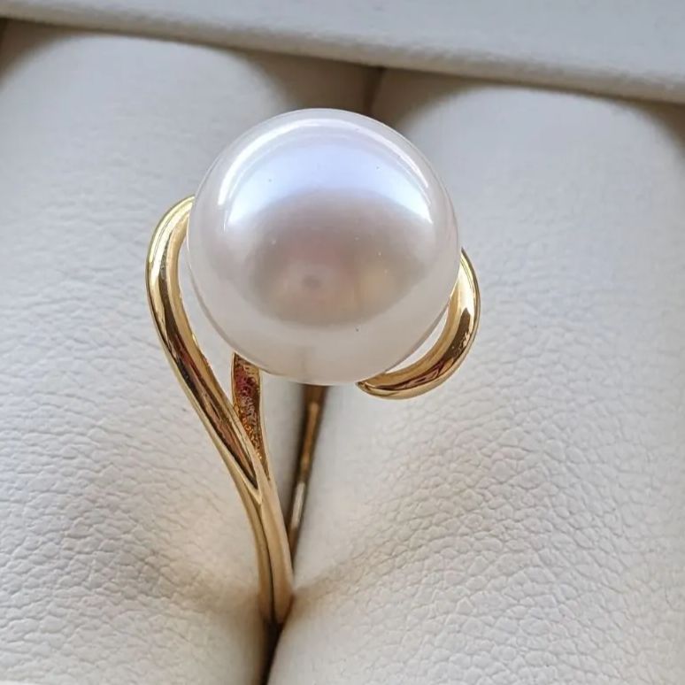 パールリング 指輪 淡水真珠 ホワイト 冠婚葬祭 デイリー フリーサイズ