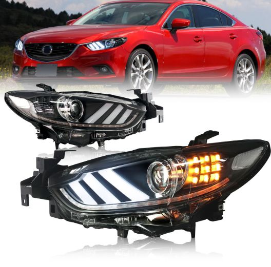 マツダ アテンザ GJ系 LEDヘッドライト 左右セット 14-15年式対応 フルLEDプロジェクターランプ