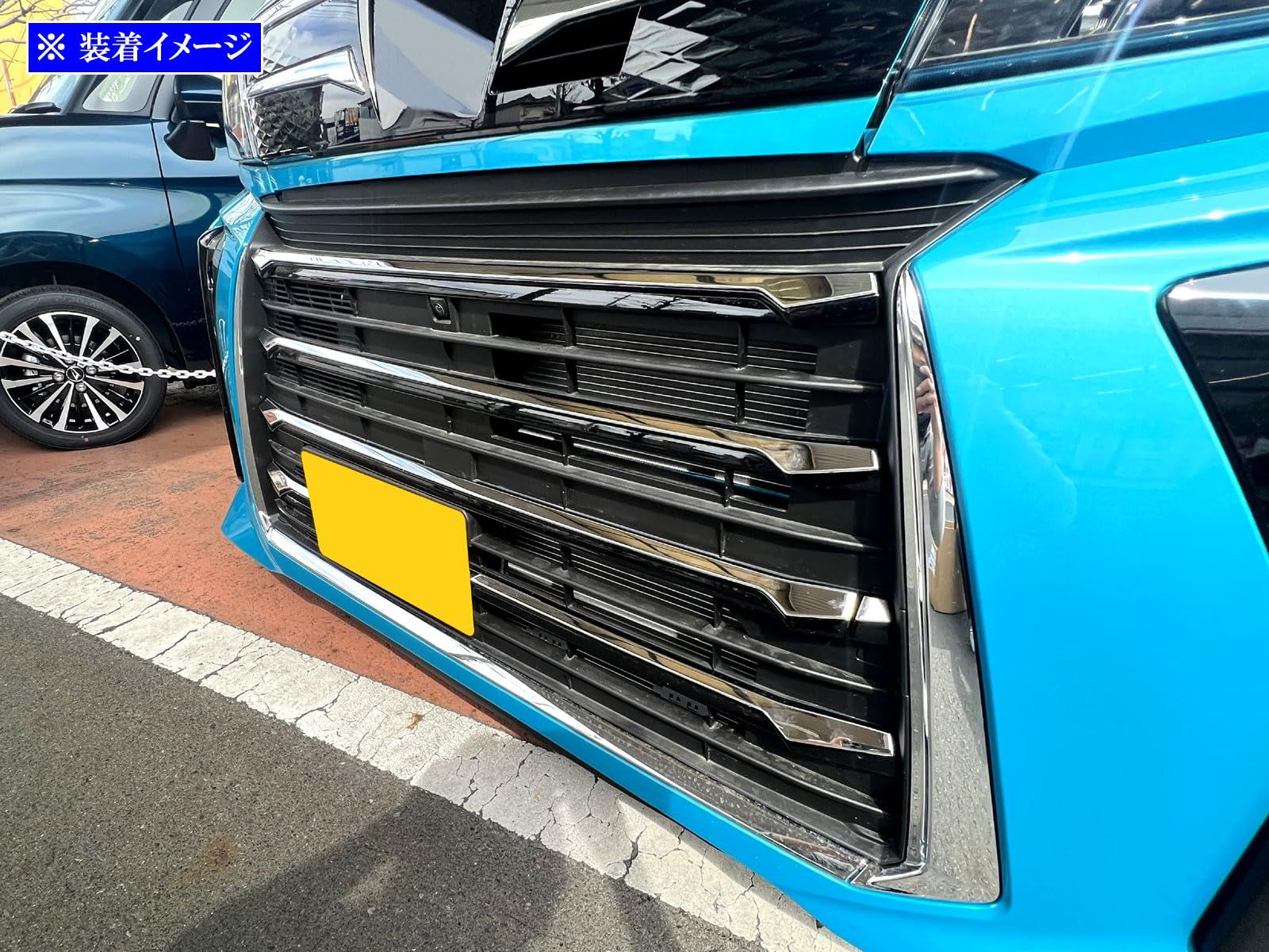 BRIGHTZ タントカスタム LA650S LA660S 後期 超鏡面ステンレスメッキフロントバンパーモール 6PC FBUM－MOL－144 LA650 LA660 A650 A660 650 660 タント カスタム