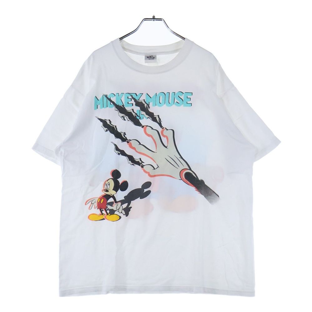 VINTAGE ヴィンテージ 90s Mickey Mouse Runaway Brain ランナウェイブレイン 両面プリント 半袖Tシャツ カットソー ホワイト