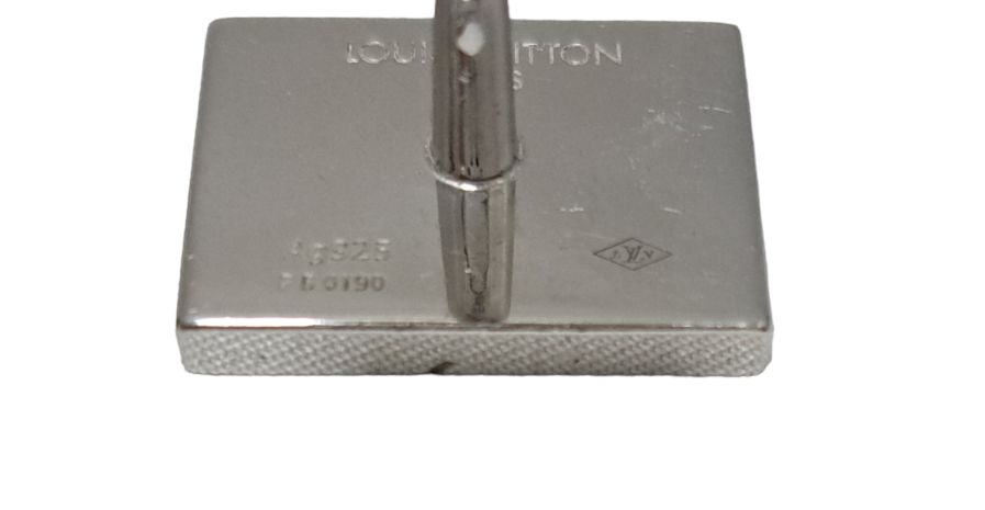 ルイヴィトン カフス SV925 蒸気機関車 スクエア ブトン ドゥ