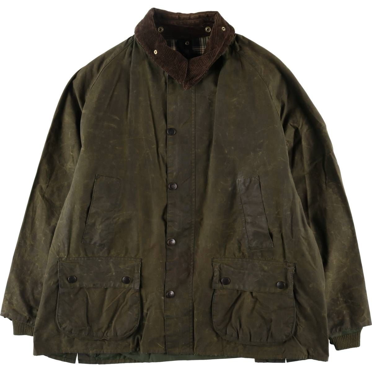 古着 00年代 バブアー Barbour BEDALE ビデイル 旧3ワラント ワックスコットン オイルドジャケット 英国製 C50 メンズXXL相当/eaa515212