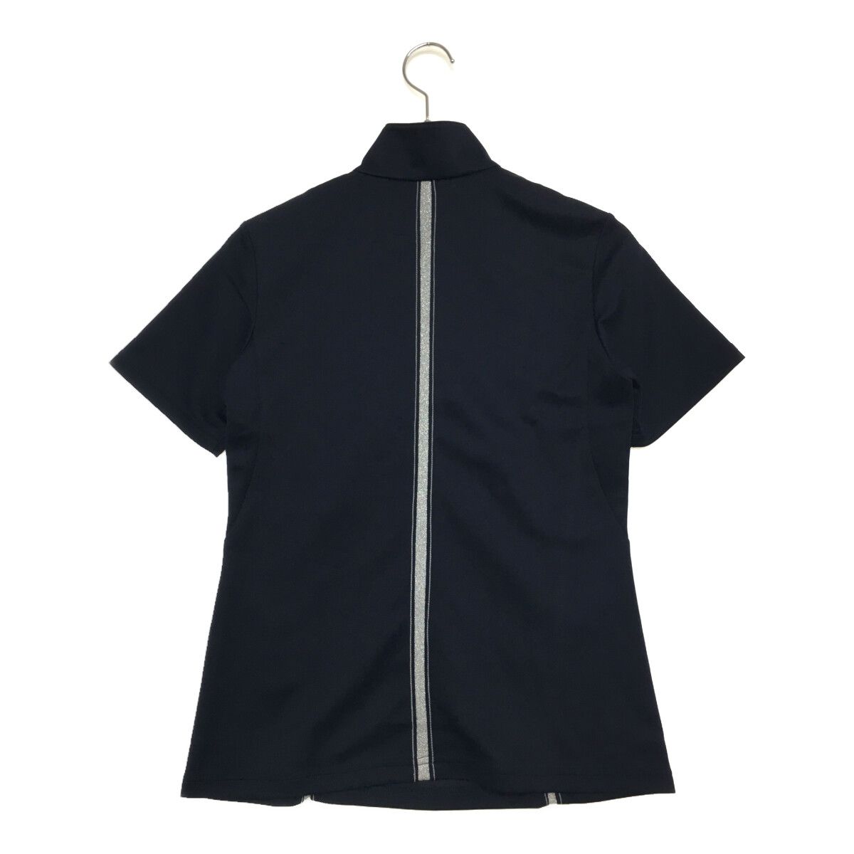 LANVIN - coco 未使用品 ランバンスポール LANVIN SPORT レディース 半袖シャツ 36(S) 濃紺 ネイビー ハーフジップ LANVIN - coco 未使用品 ランバンスポール LANVIN SPORT