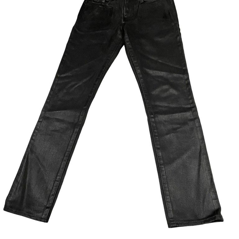 SAINT LAURENT 18AW ワックスコーティングスキニーブラックデニム