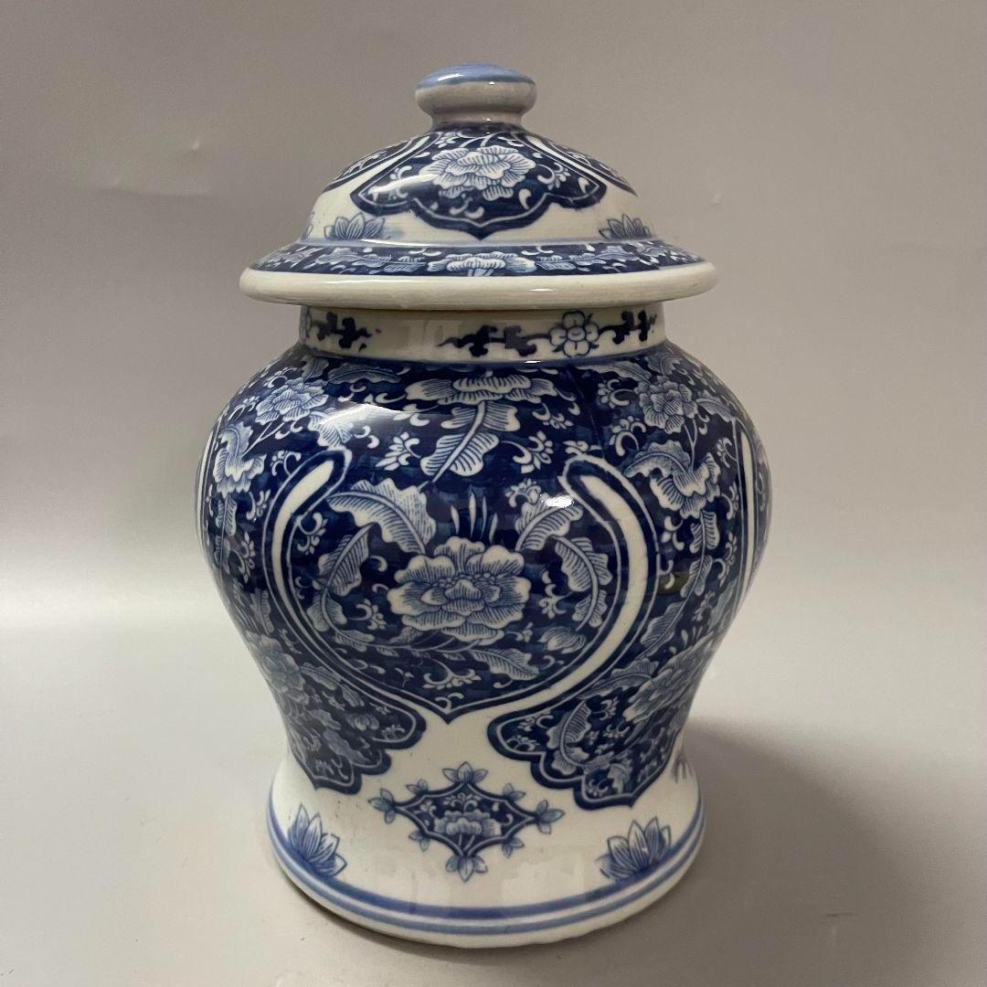 清末期青花磁器将軍壺 景徳鎮 陶磁器 装飾品 現代工芸品 美術品 置物 清末期青花磁器将軍壺 景徳鎮 陶磁器 装飾品 現代工芸品 美術品