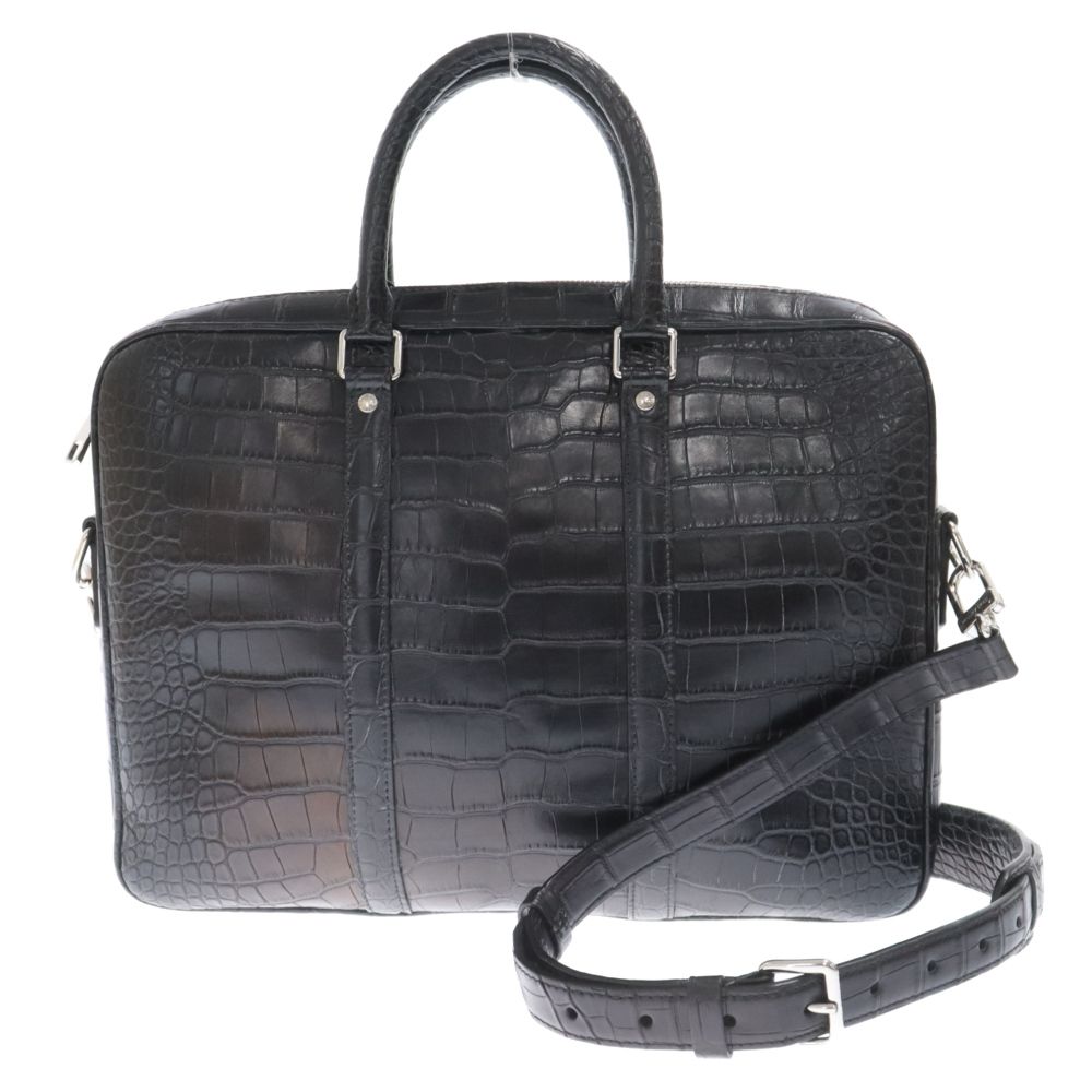 セール，お得 LOUIS VUITTON (ルイヴィトン) クロコダイル マット PDV PM ポルト ドキュマン ビジネス 2WAY ハンドバッグ ショルダーバッグ RFID N92976 その他