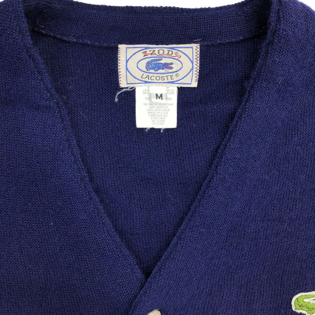 IZOD LACOSTE 90s カーディガン　ネイビー　古着 古着通販 サイト | IDENTITY official web store (アイデ