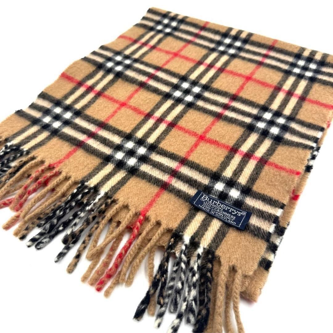 BURBERRY cashmere カシミヤ マフラー ノバチェック ベージュ beige レディース メンズ ユニセックス 男女兼用